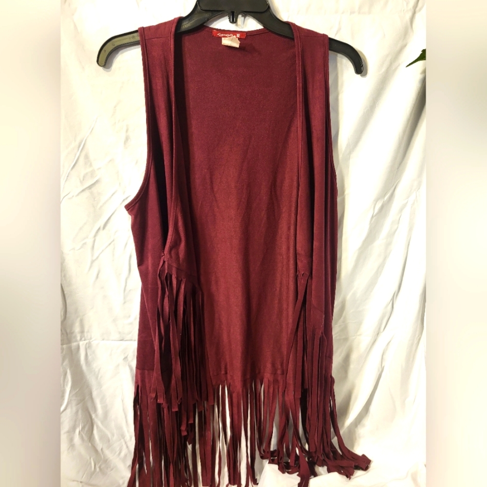 Maroon Duster Vest